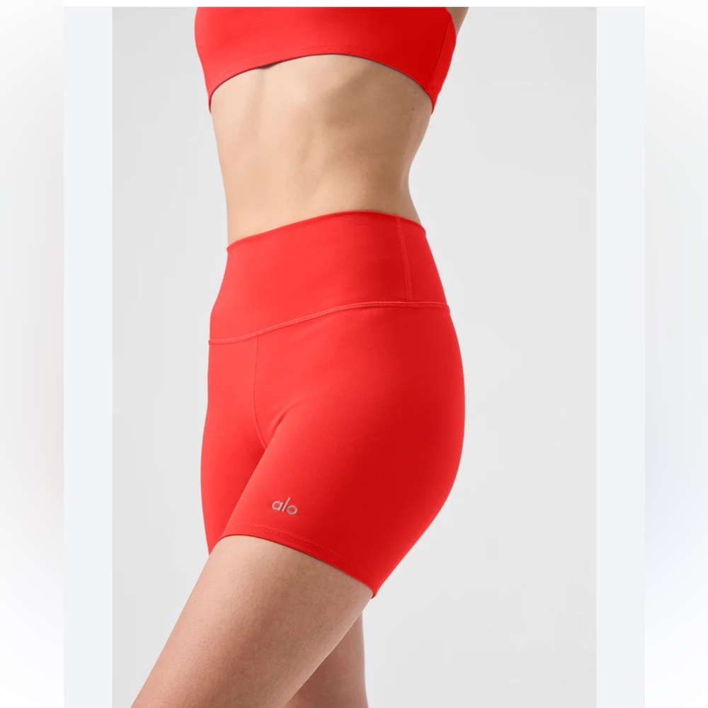 ALO Yoga hot pink High-Waist Bike Shorts